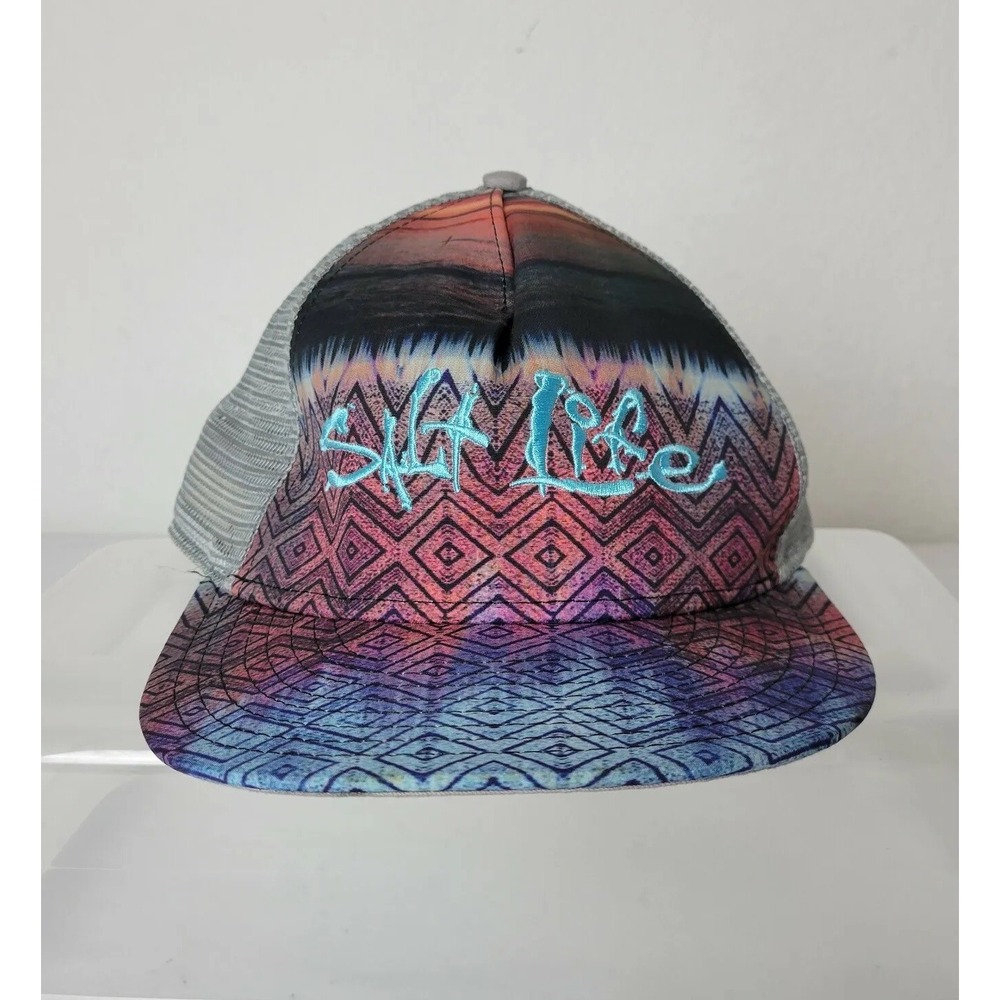 Salt Life Trucker‎ Hat Cap Snapback One Size  Mesh Embroidered Logo